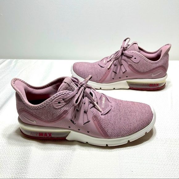Nike Air Max Sequent 3 Rose Running Shoe 908993-602 Women Size 9.5 - Picture 1 of 6